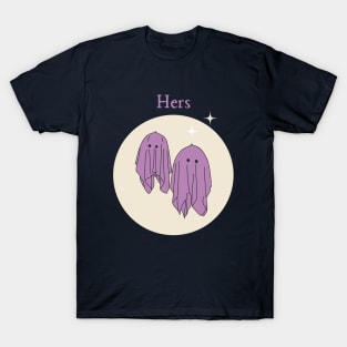 Hers Ghost Couple style 4 T-Shirt